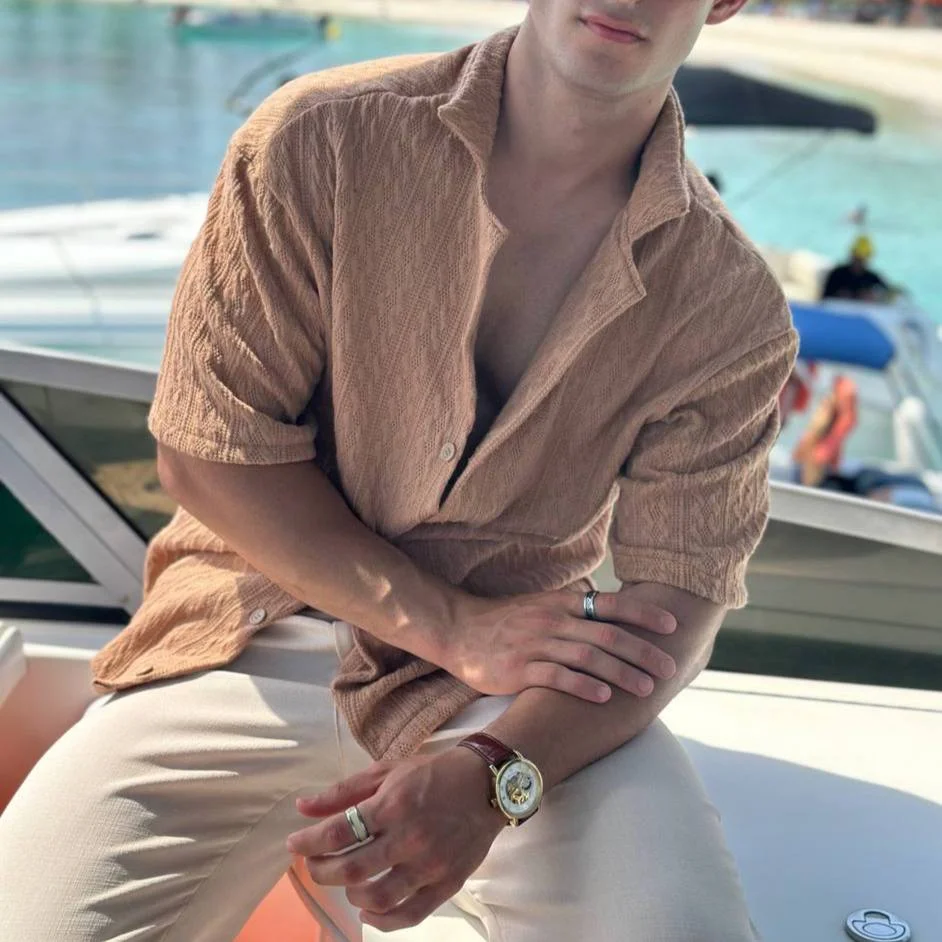Old European Collection Camisa Tejida Beige Arena