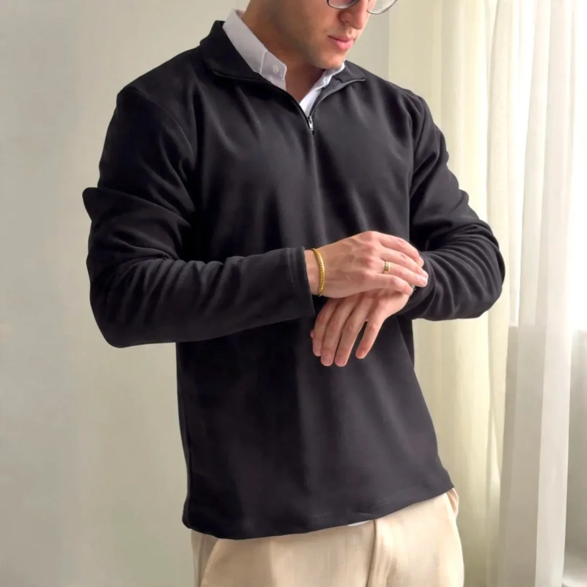 New Black Quarter-Zip Collection